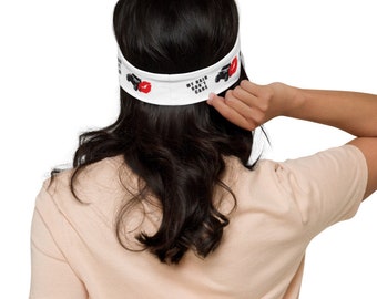 Headband with original printed design hair don't care