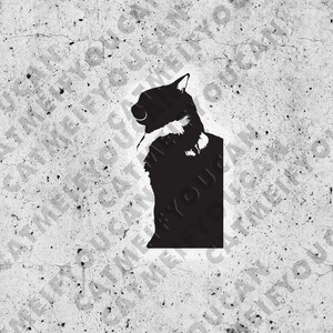 Cat Profile Decal for car/window/laptop
