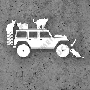Cats invasion sticker