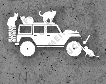 Cats invasion sticker