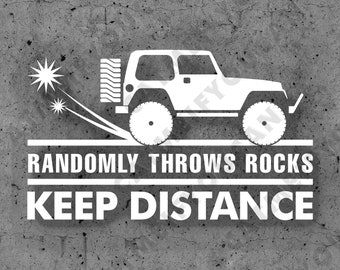 Keep Distance Decal 2 door