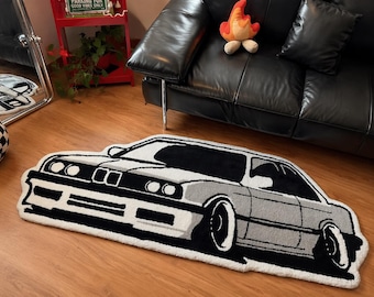 Car Rug Tufted Racing Carpet Aesthetic Room Decor Gaming Room Rug Drift Car Floor Mat Streetwear Bedroom Rug Car Lover Gift