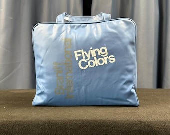 Braniff International Flying Colors Schultertasche in Blau | Vintage Braniff II Airline-Tasche | Luftfahrt-Memorabilia der 1960er- und 1970er-Jahre