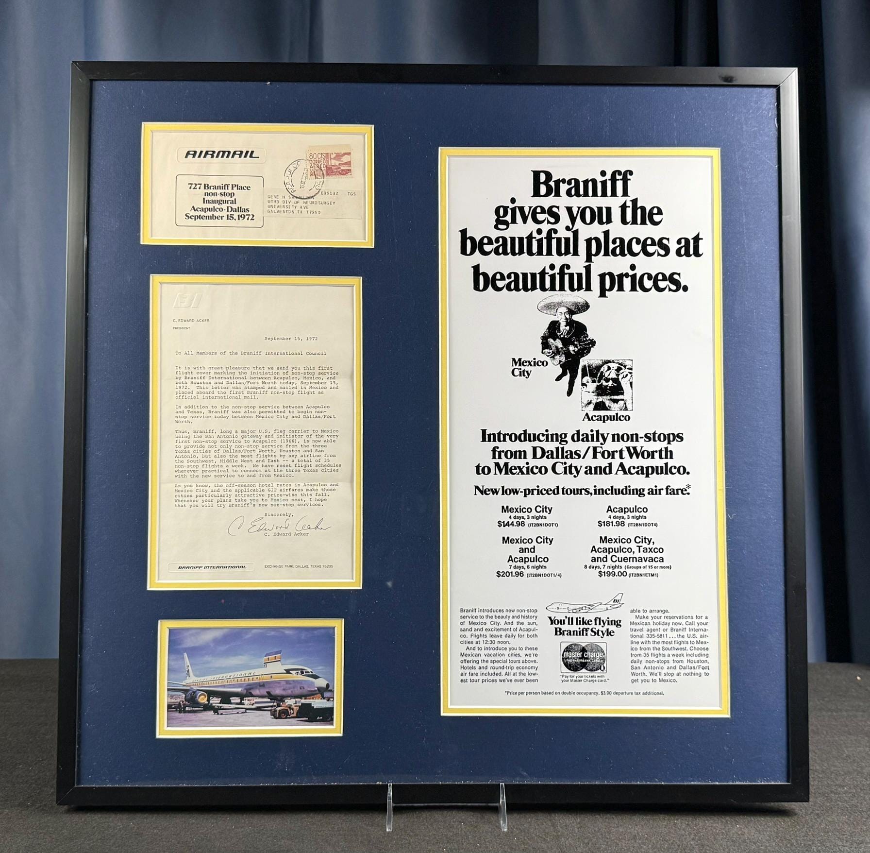 Braniff Airlines Memorabilia - Etsy