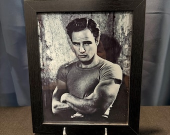 Gerahmtes Foto von Marlon Brando (8x10 Zoll) aus dem Casa Mañana Theatre, Reproduktion aus dem Theater, Fort Worth, Texas