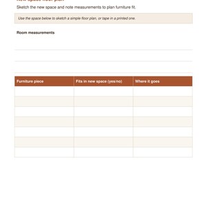 Utskrivbar flyttchecklista för seniorer | Pärm för nedskalning för åldrande föräldrar | Flytt- och dödsbosorteringskit för serviceboende | Direkt PDF bild 4