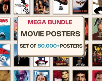 Collectie van meer dan 80.000 filmposters | Klassieke en iconische filmposters | Wanddecoratie voor thuisbioscoop | Bioscoopposters | Digitale download