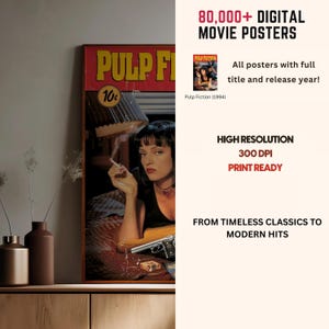 80,000+ Movie Poster Collection | Classic & Iconic Film Prints | Home Theater Wall Art Bundle | Cinema Posters | DigitalDownload image 3