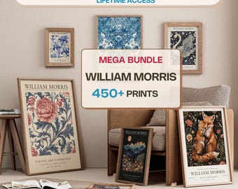 450+ William Morris Print Bundle | Ultimate Floral & Botanical Collection | Arts and Crafts Wall Art Set | DigitalDownload