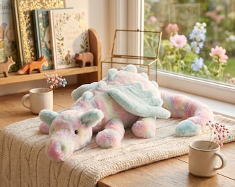 Dragón Lazulia de Jellycat - Juguete de dragón azul suave para niños, linda sorpresa de cumpleaños para novio, regalo de decoración para la habitación infantil