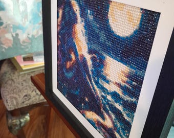 Mermaid under the moonlight