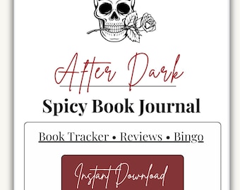 Diario de lectura de romance picante / Rastreador de romance oscuro, reseñas, bingo (descarga digital)