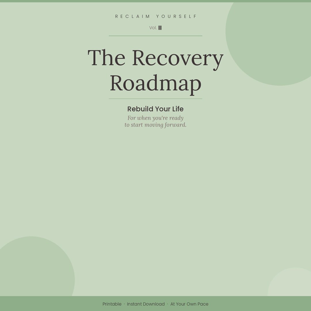 Recovery Road Map.pdf Recovery Roadmap Printable Workbook | Toxic Relationship Healing ...