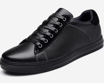 Custom Sneakers Men, Handmade Leather Sneakers, Soft Leather Casual Shoes, Mens Leather Shoes, Premium Fashion Sneakers, Gift for Him