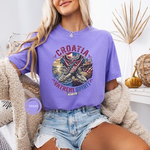 Croatia Soccer Fan T-Shirt, Vintage World Cup 2026 Graphic Tee, Unisex, Croatian Crest Tee, Croatia Vatreni Spirit T-shirt, Soccer Cleats image 7