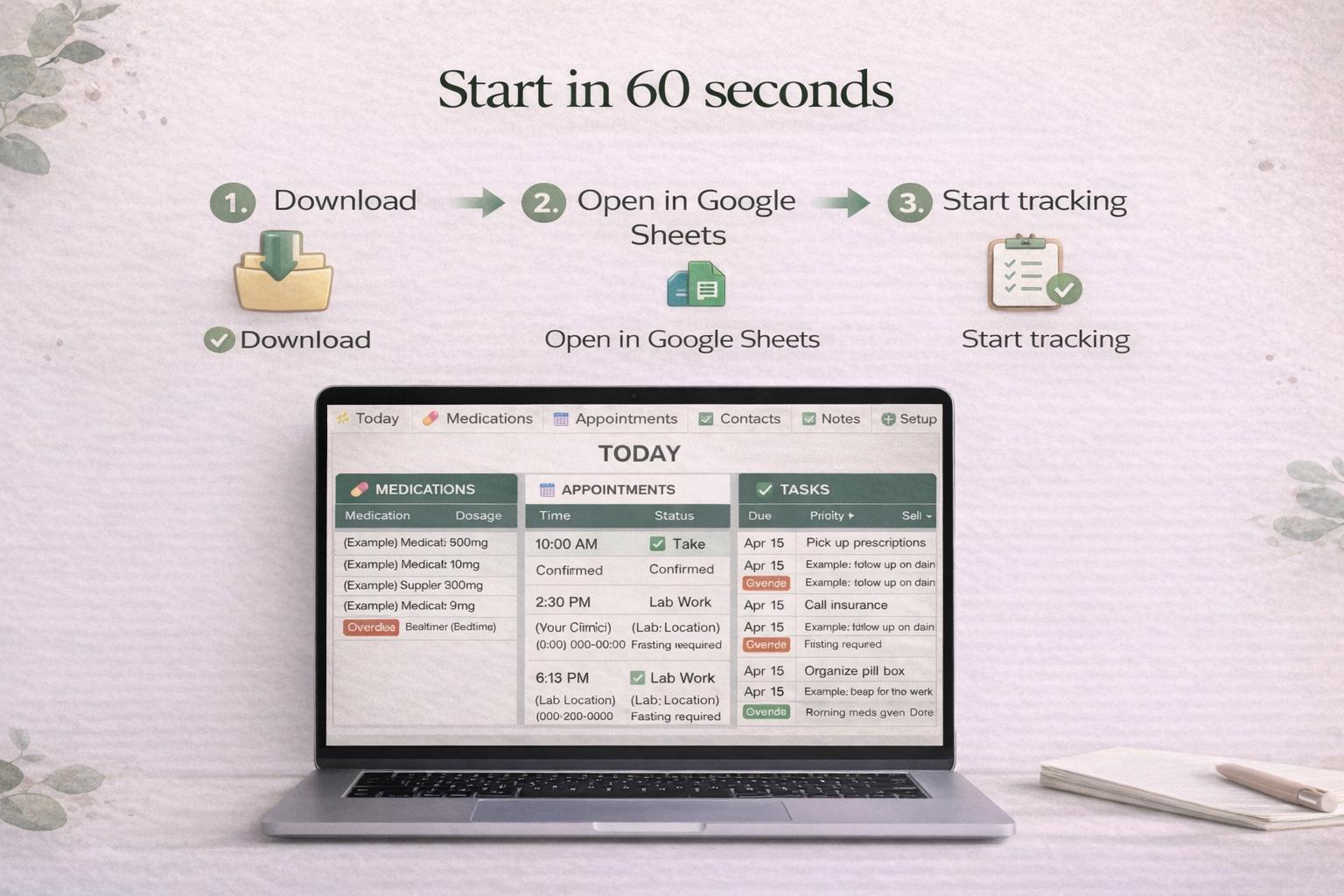 Caregiver Command Center | Medication, Appointment, Task Tracker ...