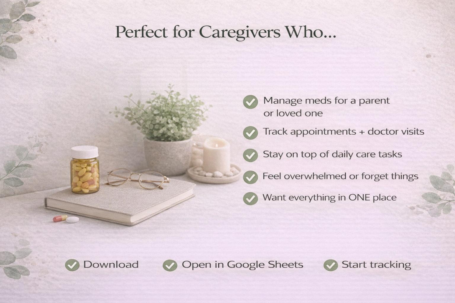 Caregiver Command Center | Medication, Appointment, Task Tracker ...