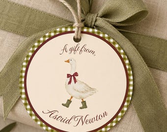 Printable & Editable Silly Goose Gift Tags