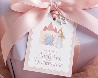 Printable & Editable Princess Gift Tags