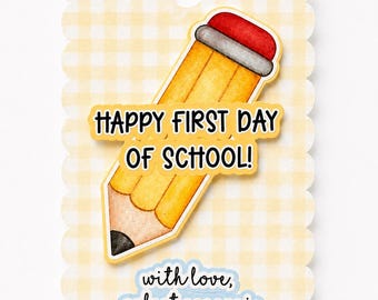 Personalized Pencil Gift Tags