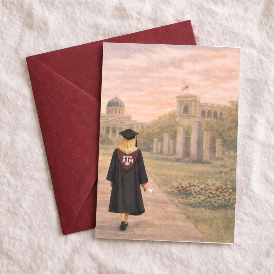 Texas A&M Graduation Card | Personalized Graduation Card | Custom ...