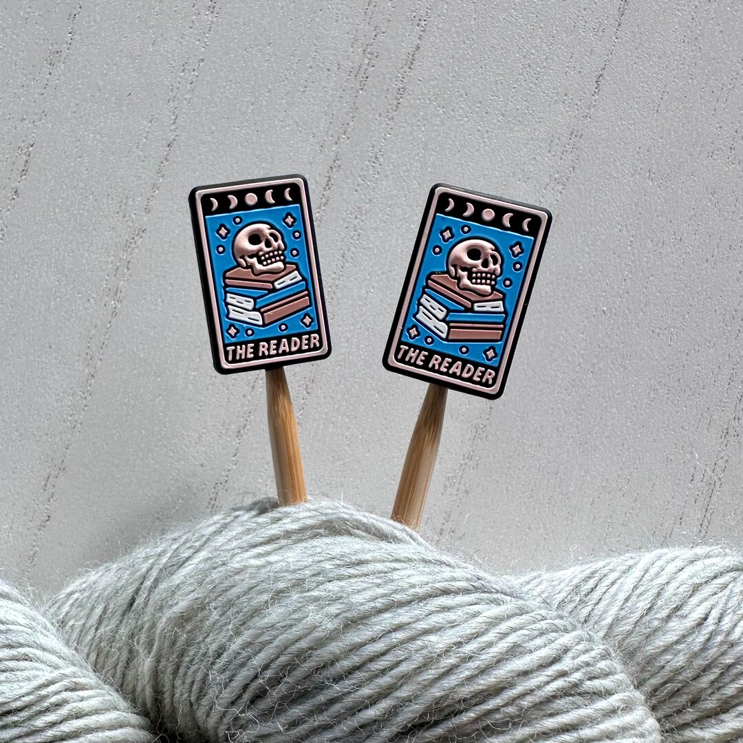The Reader Tarot Card Magic Witchy Knitting Needle Stoppers Point ...