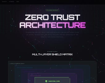 Cyberpunk Website Template Bundle | HTML CSS Dark Neon Theme (6 Pages)