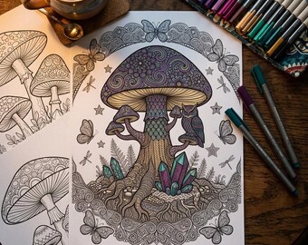Dibujos para colorear de setas estilo Zentangle / Arte intrincado para adultos en PDF (Descarga instantánea en formato A4)