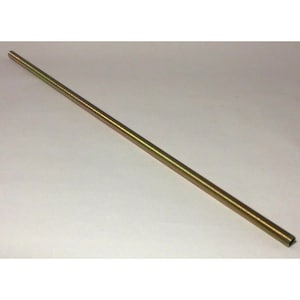 May include: A long, threaded rod with a golden-yellow finish. The rod is straight and has a consistent spiral pattern along its entire length. It is likely used for construction or mechanical purposes.