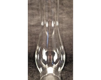 New 2 5/8" X 10" Clear Glass Oil Lamp Chimney For Rayo & C.D. Burners CH942
