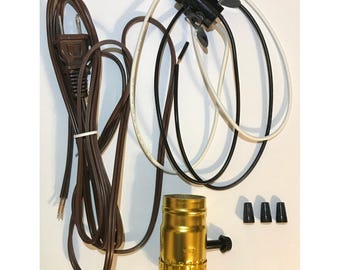 E-12 Night Light Lamp Kit For Gone With The Wind & Hurricane Lamps, Bottom Light