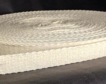 New 1" Wide Flat Cotton Oil Lamp Wick For #2 Brass Queen Burners, 96 Ft. Spool