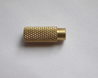 New Knurled Brass Electric Lamp Switch Knob- 5/8" long #TK818u