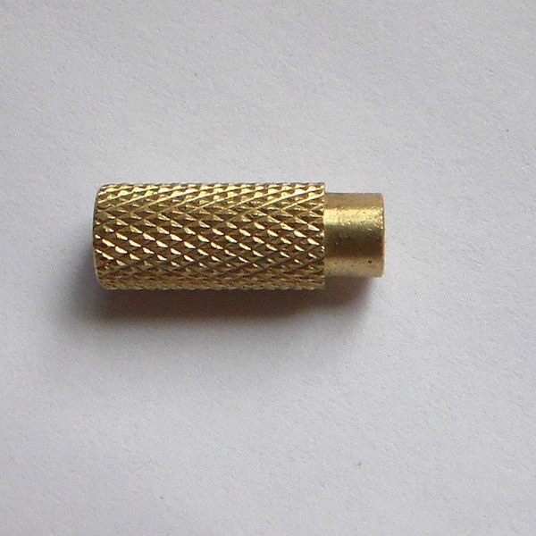 New Knurled Brass Electric Lamp Switch Knob- 5/8" long #TK818u