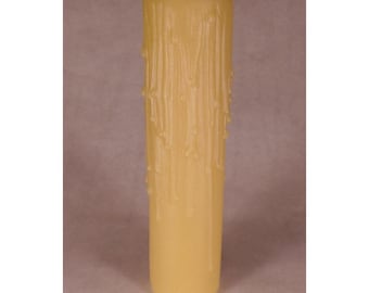 NUEVA cubierta para lámpara de araña estándar de PolyBeesWax dorada de 6" con sistema antigoteo #CC913G