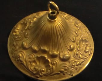 New Victorian Style Die Cast Unfinished Brass Ceiling Canopy, 5 1/2" diameter