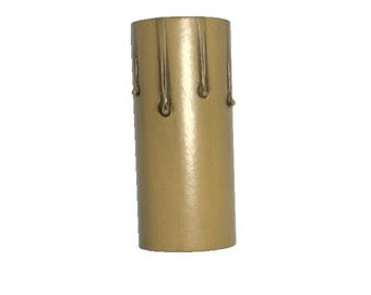 3" antieke afwerking standaard kartonnen kaars kroonluchter lampfitting deksel #890A