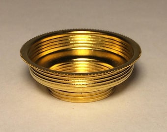 Adaptador de collar expansible de latón macizo nuevo, n.° 1 a n.° 2, para quemador de lámpara de aceite n.° CO002