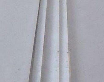 New 3" (76mm) Long Clear Crystal U-Drop Prism with Brass Pins, SOLD INDIVIDUALLY