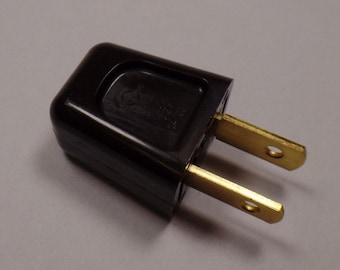 Neuer brauner Schnellverschluss-Lampenstecker für SPT-1 Schnur, polarisierte Klingen, U.L. #PL560