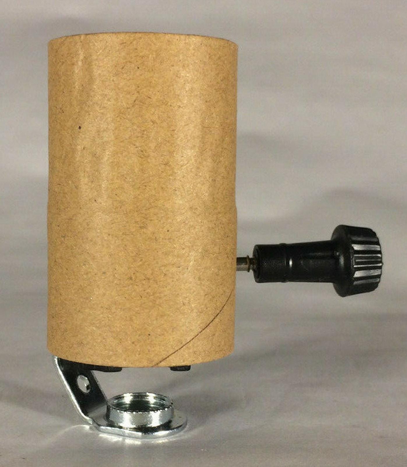 Socket Paper New 3-terminal Turn Knob Lamp Socket Interior W/ 1/8F Hickey & Paper ...