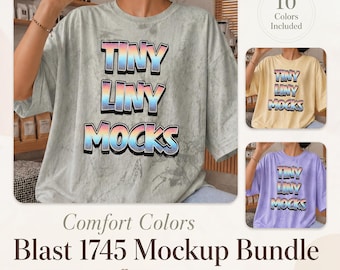 Comfort Colors 1745-modelbundel | 10 Colours Blast-T-shirt (digitale download)