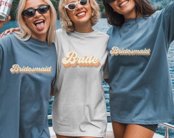 Camiseta Comfort Colors® para la fiesta nupcial, camiseta para damas de honor, conjunto para el equipo de la novia, regalo para el fin de semana nupcial
