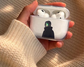 Anime AirPods Hülle ItachiNaruto Akatsuki Ästhetik Anime Hülle Manga Ästhetische AirPods-Abdeckung Otaku AirPods Hülle Trendy Anime Tech Accessory