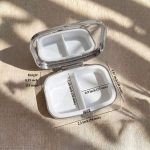 Kawaii Snuggling Kittens Small Pill Box Case - Medicine Container, Pill Organizer, Vitamins Gum Tic Tacs Mint Holder