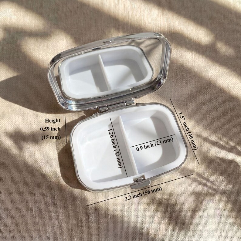 Kawaii Snuggling Kittens Small Pill Box Case - Medicine Container, Pill Organizer, Vitamins Gum Tic Tacs Mint Holder