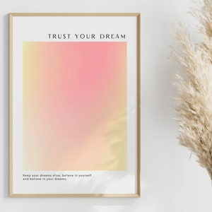 Aura Poster Printable Set of 3, Aesthetic Room Decor Trendy Spiritual Aura Energy Prints, Gradient Wall Art, Self LovePrints, Y2k Prints image 8