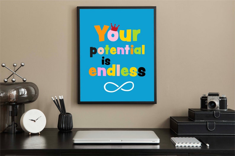 Motivational Trendy Wall Art, Wall Art Prints Trendy, Room Decor, Digital Prints, Trendy Prints, Trendy Art, Groovy Art, Trendy Room Decor image 5