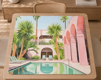 MJ105-BEACH_COASTAL_423-Tapis de mahjong personnalisé 31,5 x 31,5 pouces (bateau enroulé)