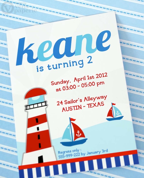 Nautical Birthday Invitation Il_570xn
